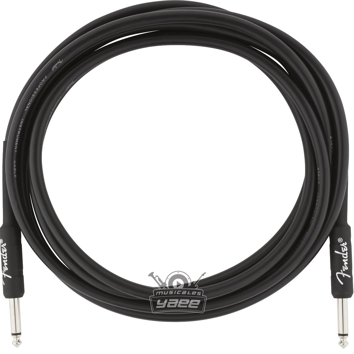 CABLE FENDER PROFESIONAL SERIES 3M BLACK INSTRUMENTO